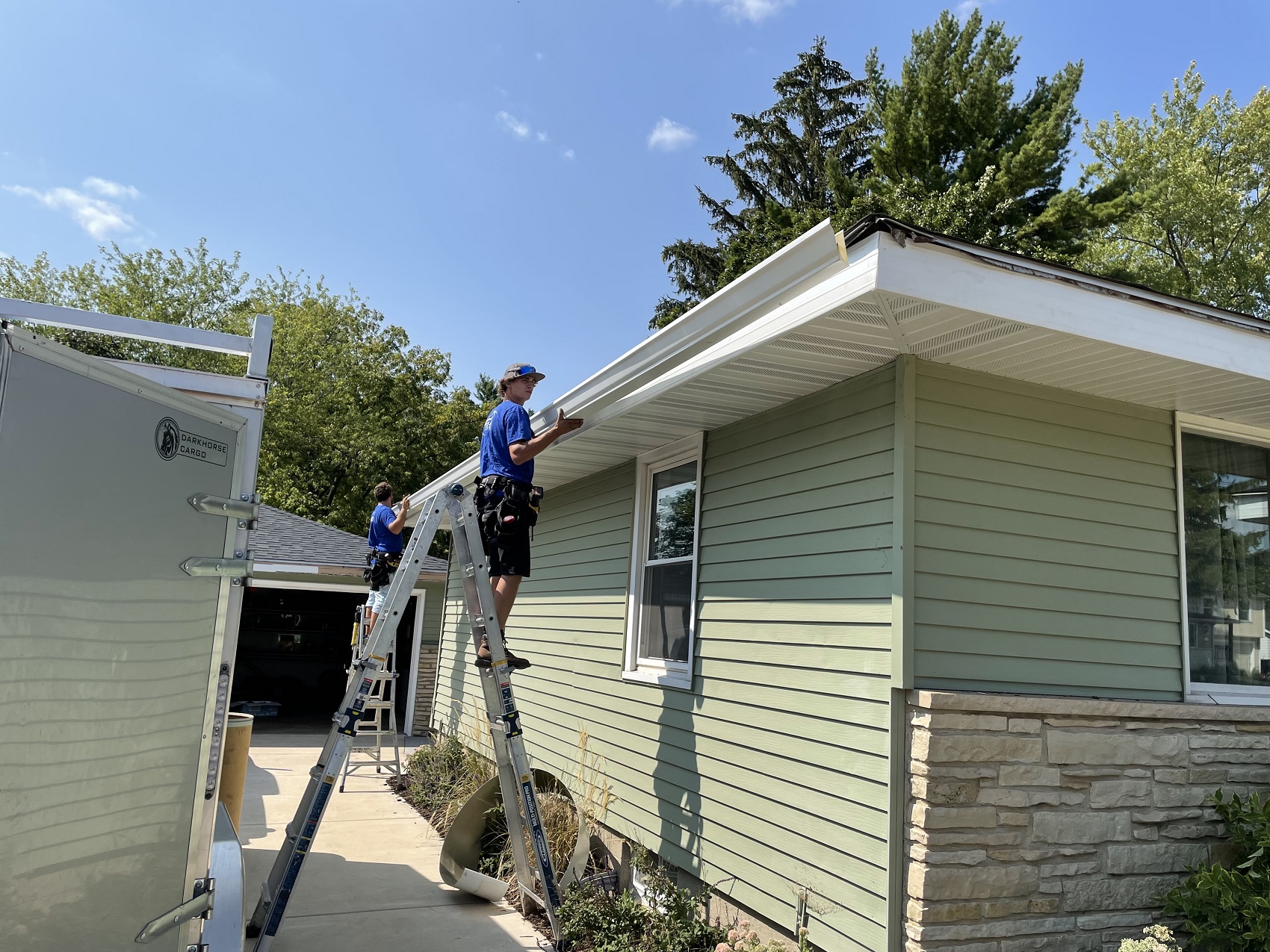 Schmidt Contracting gutter installation in Wisconsin